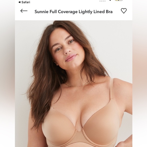 NWT Aerie Sunnie Full Coverage Bra in Light Tan - Picture 7 of 11